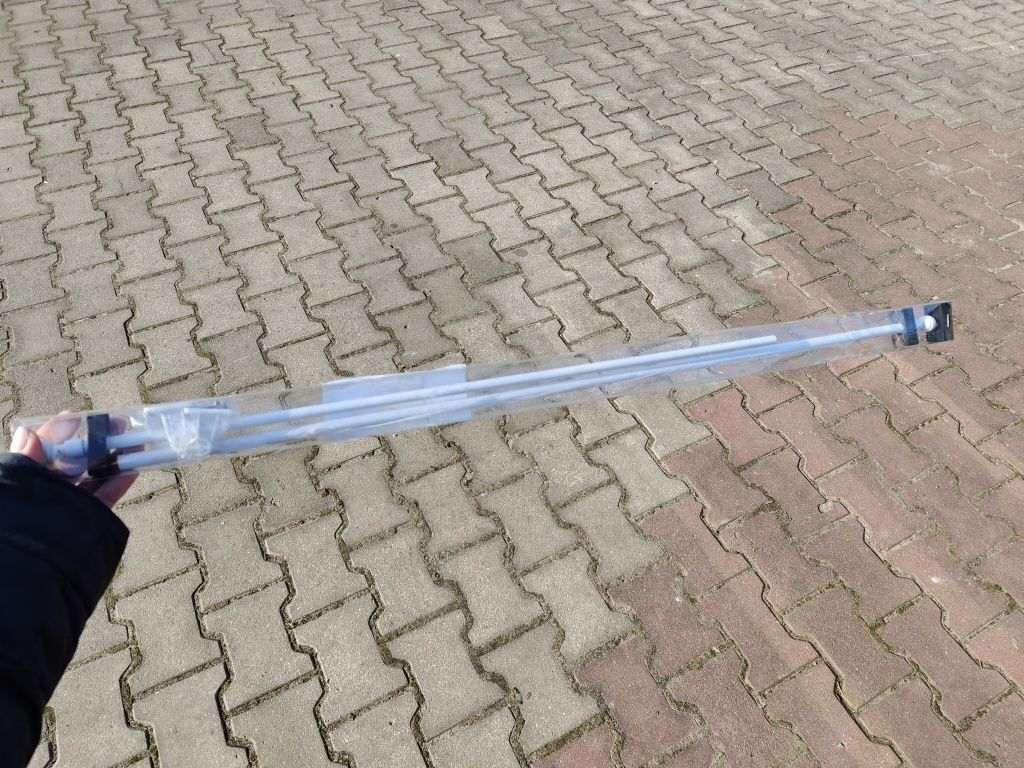 Karnisz mini do zazdrostek 80-120 cm biały