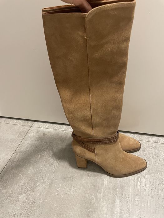 Kozaki skórzane Massimo Dutti rozm. 38