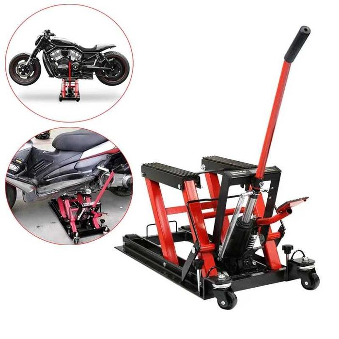 976 - Macaco carrinho Hidráulico para motos capacidade 700kg