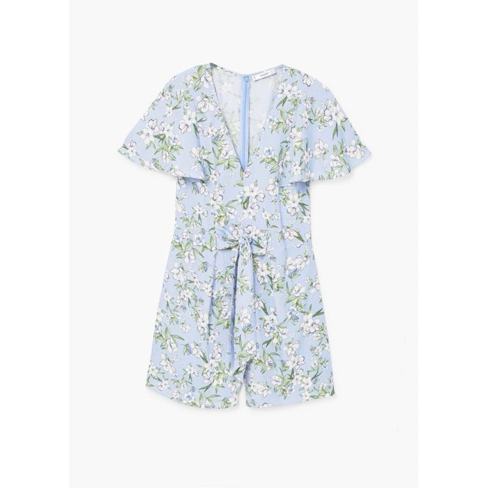 блакитний квітковий ромпер(комбінезон) Mango,розмір XS-XXS