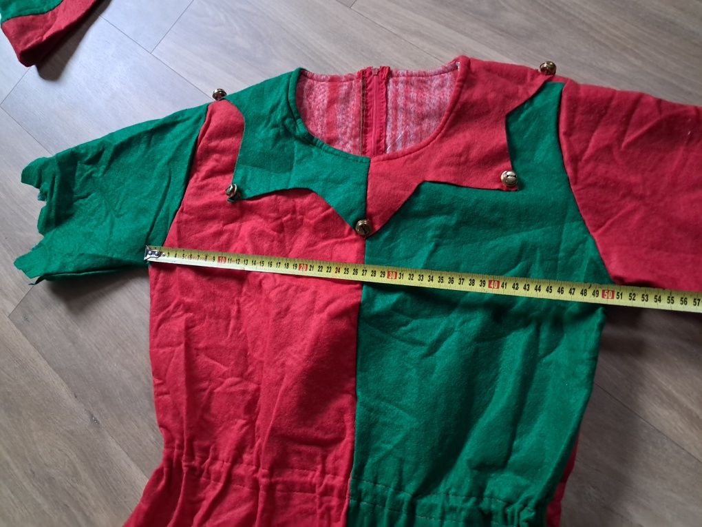 Elf elfka sukienka strój przebranie S 36 damskie + czapka