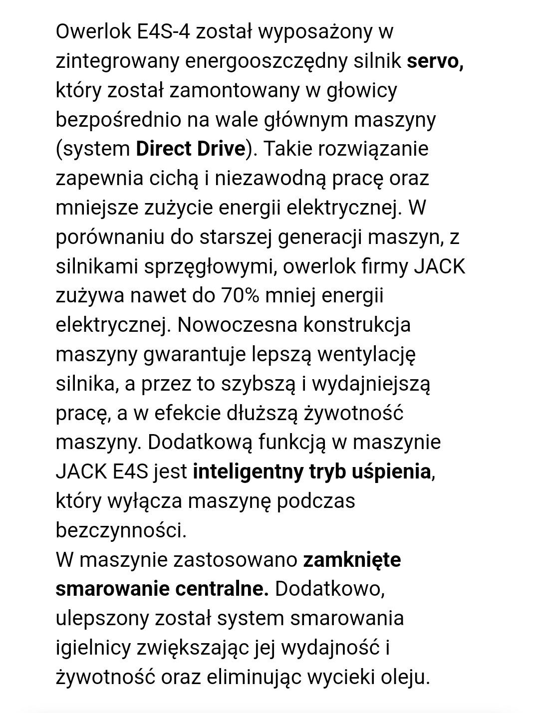 Owerlok przemysłowy Jack