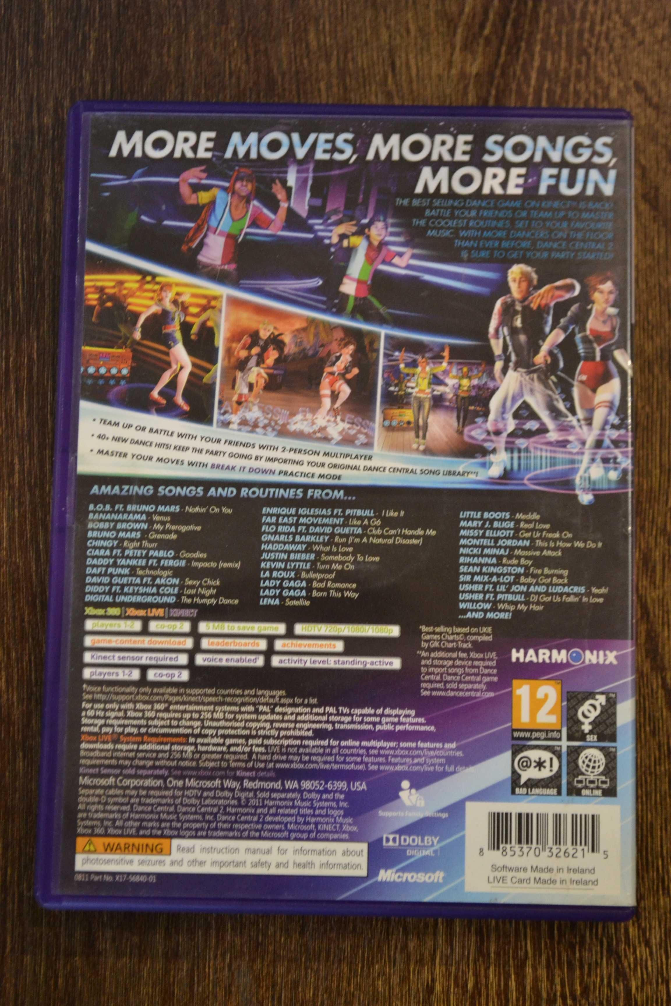 Kinect Dance Central 2 Xbox 360