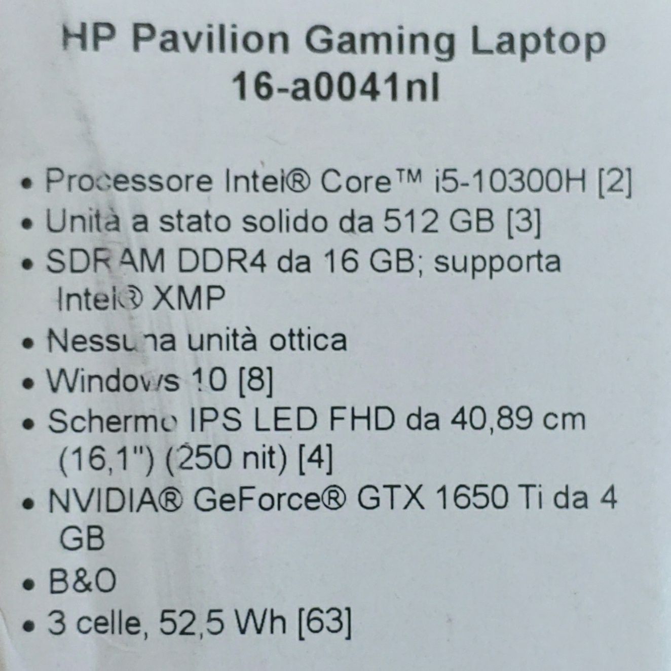 HP Pavilion Gaming Laptop

16-a0041nl