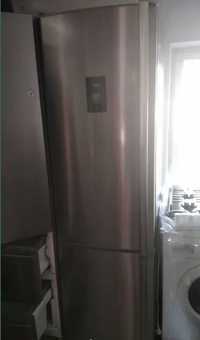 стильний холодильник з нержавійки AEG 2м. висота