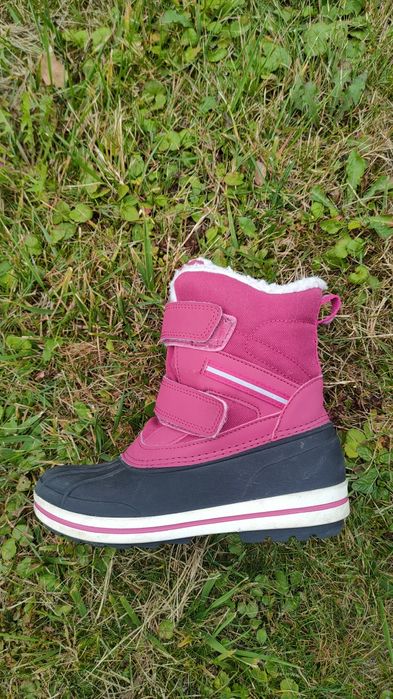 Buty zimowe wodoodporne z rękawiczkami w komplecie, rozmiar 30