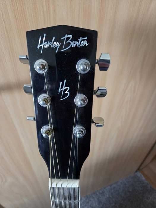 Gitara elekrtakustyczna Harley Benton D - 120 CE BK. Pokrowiec, pasek.