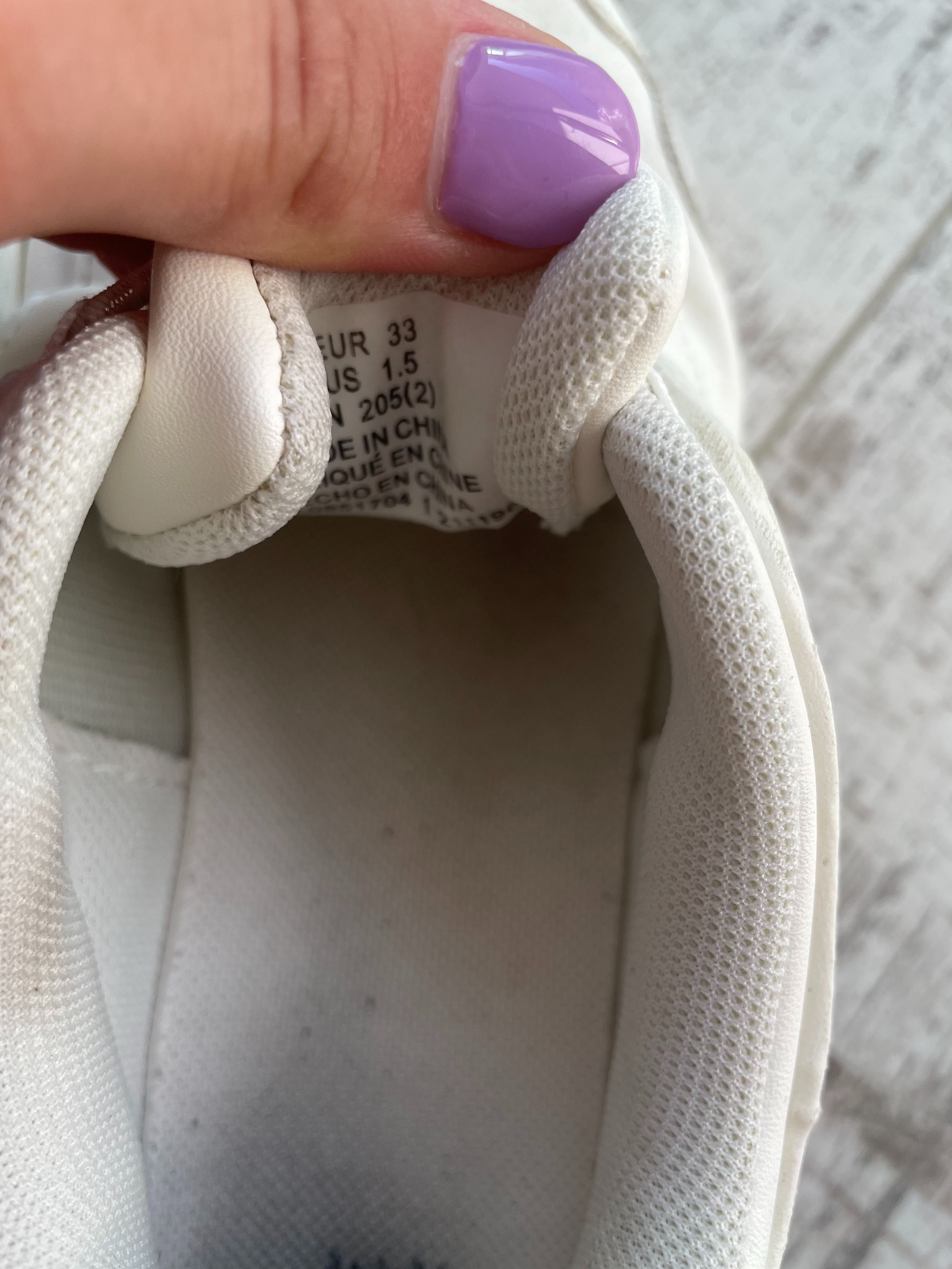 Adidasy 33 białe gumki fila H&M super stan wkładka 21,7