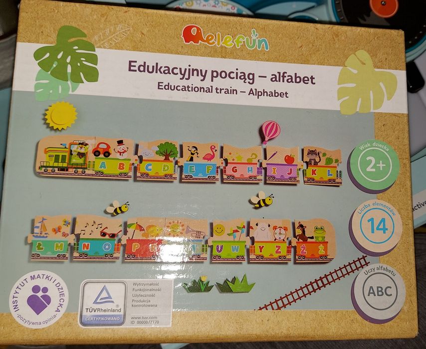 Edukacyjny pociąg alfabet