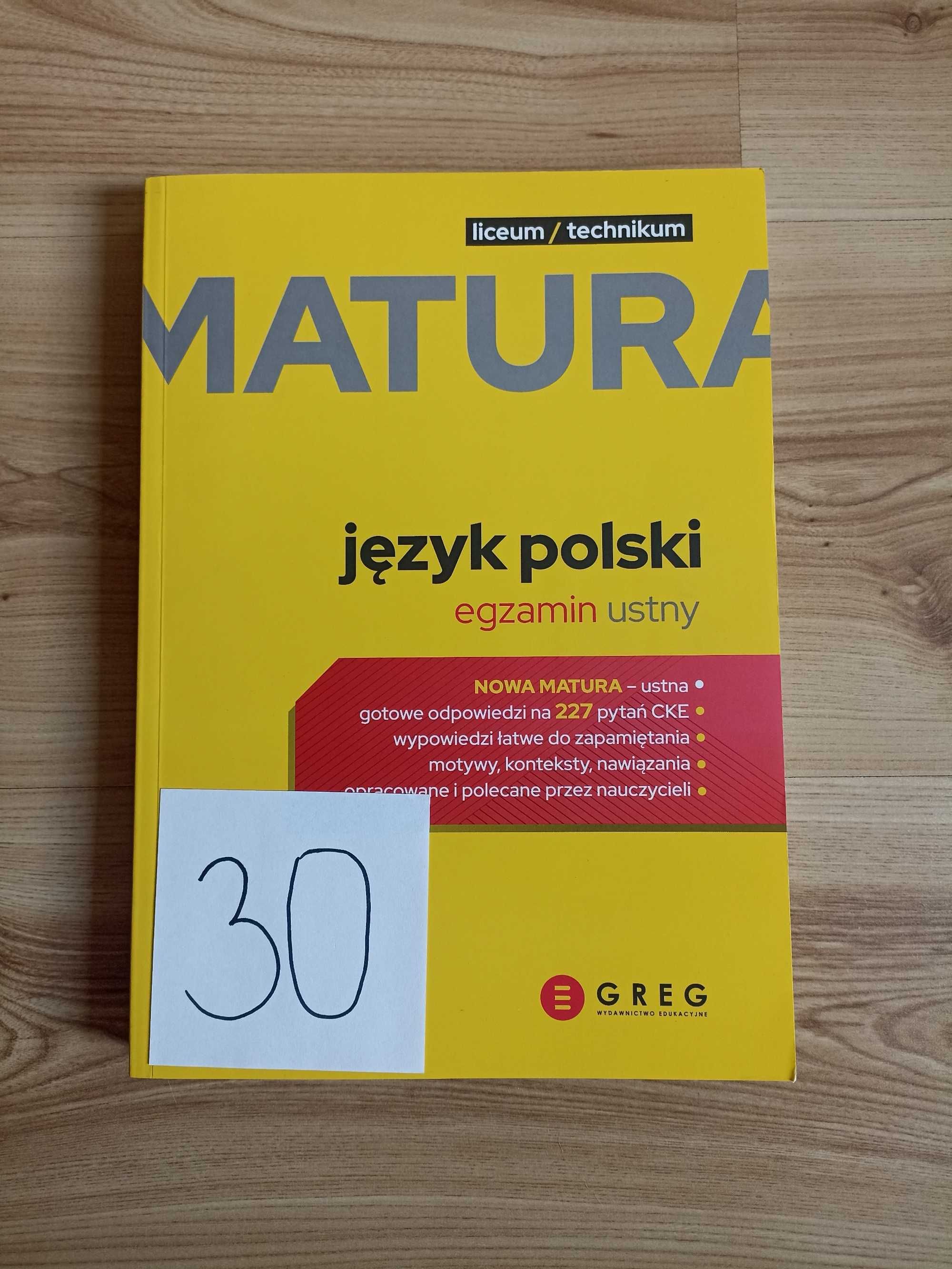 Matura. Język Polski Egzamin Ustny