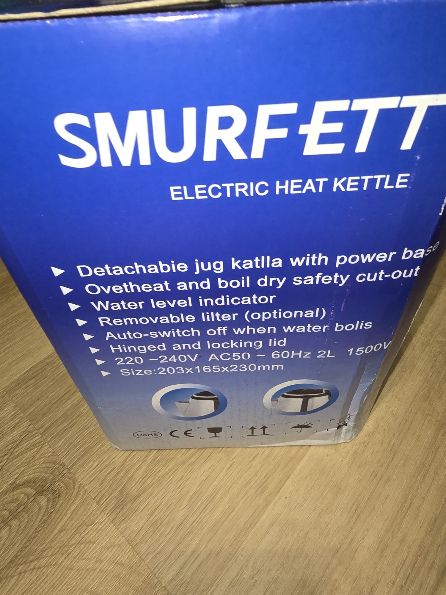 Czajnik elektryczny SMURFET SC-20A 2l nowy
