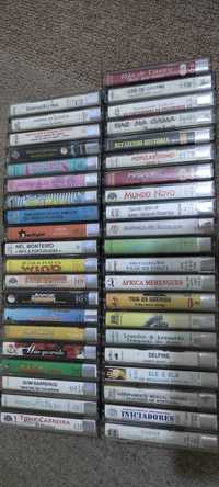 Cassetes de música antigas - conjunto total por 20€