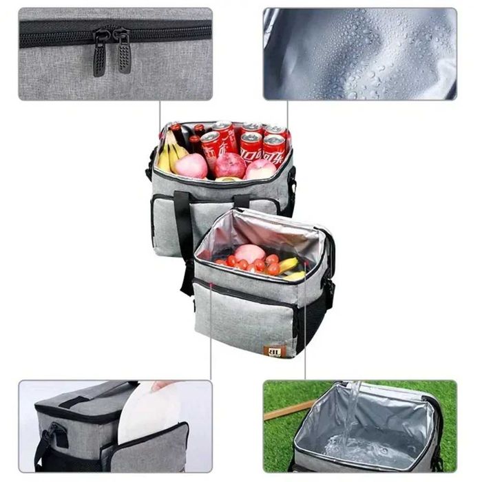 Torba termiczna, piknikowa 18l, torba na plażę