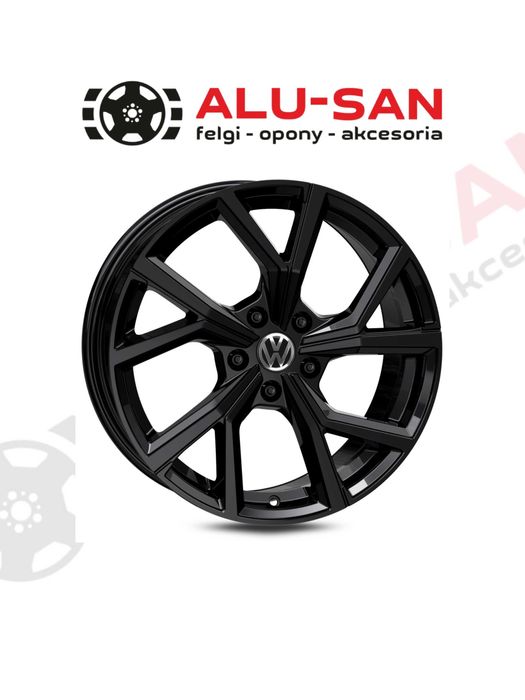 Nowe Alufelgi 17" VW Beetle EOS Golf Jetta Touran T-ROC Czarny Połysk