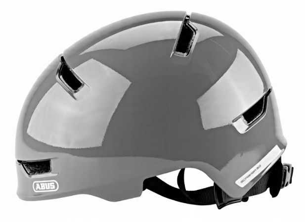 Kask rowerowy Abus Scraper Kid 3.0 r. M 54-58 cm shiny grey