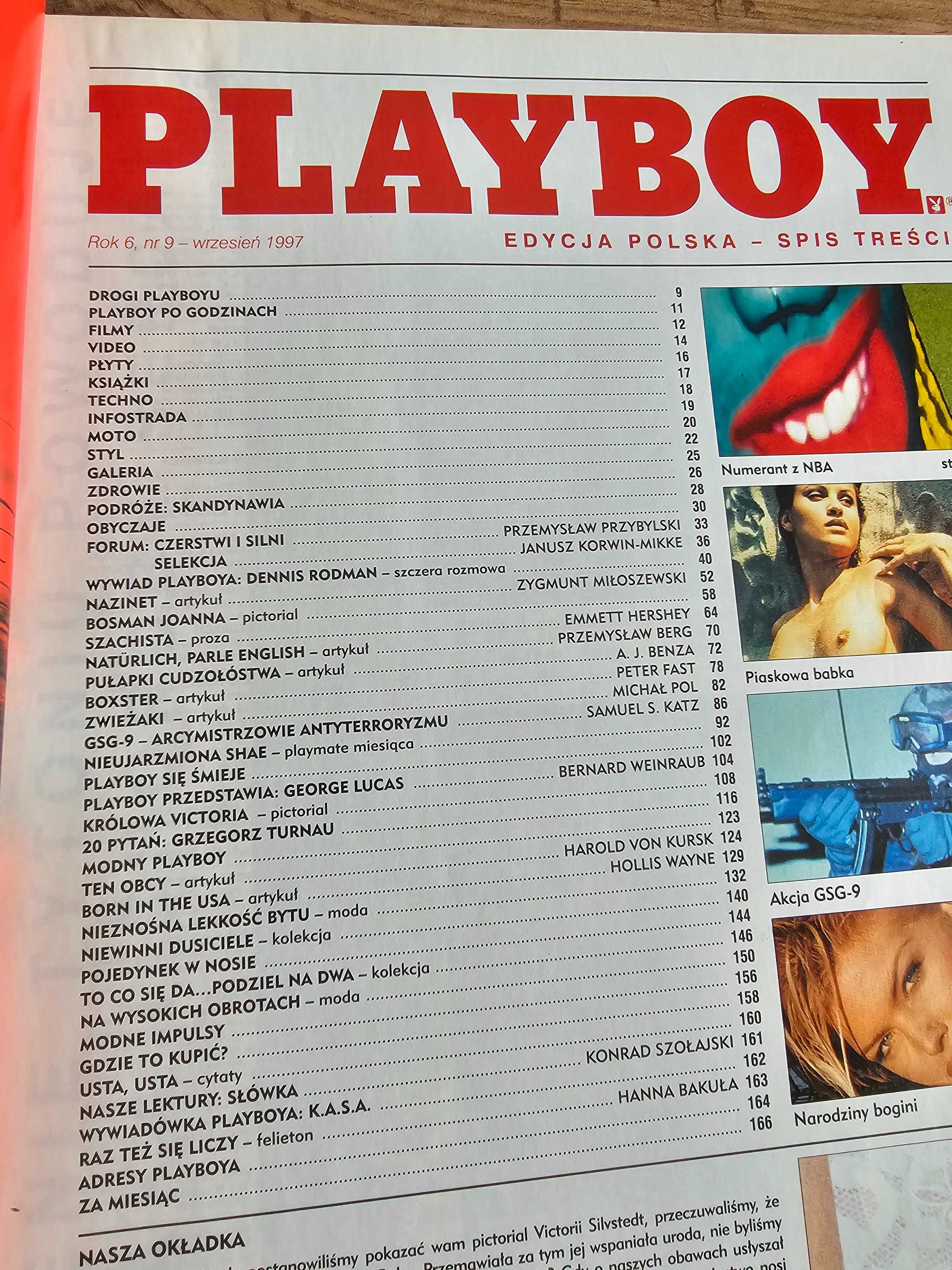 Playboy 9/1997 - Shae Marks, Joanna Horodyńska, Victoria Silvstedt