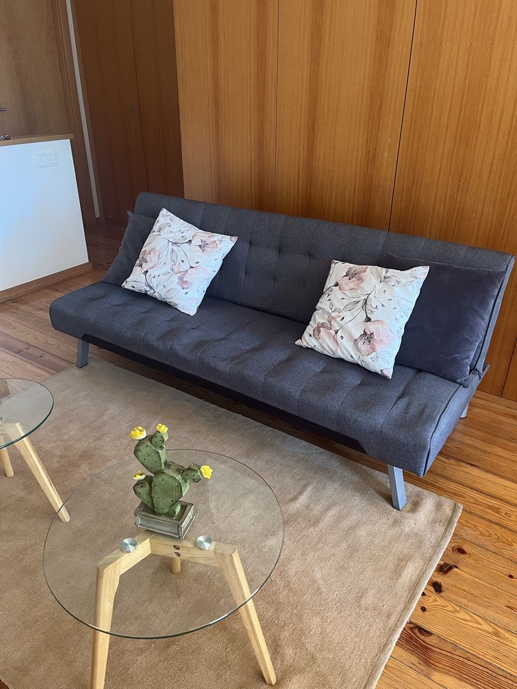 Sofa cama cinzento