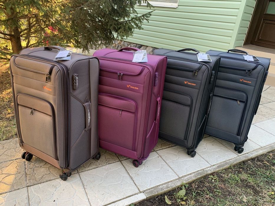 Чемодан дорожный на четыре колеса валіза большой  L There birds