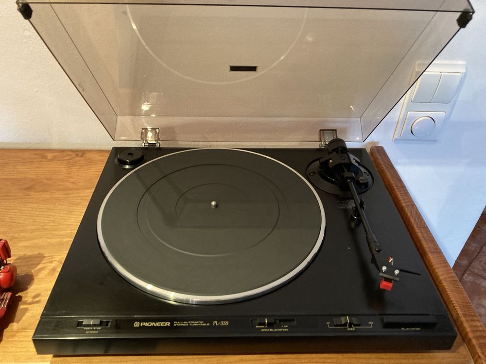Gira discos vinil pioneer pl-335 vinyl automatico