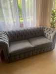 Zestaw 5 elementów sofa, rozkładana kanapa, fotel, szezlong, pufa