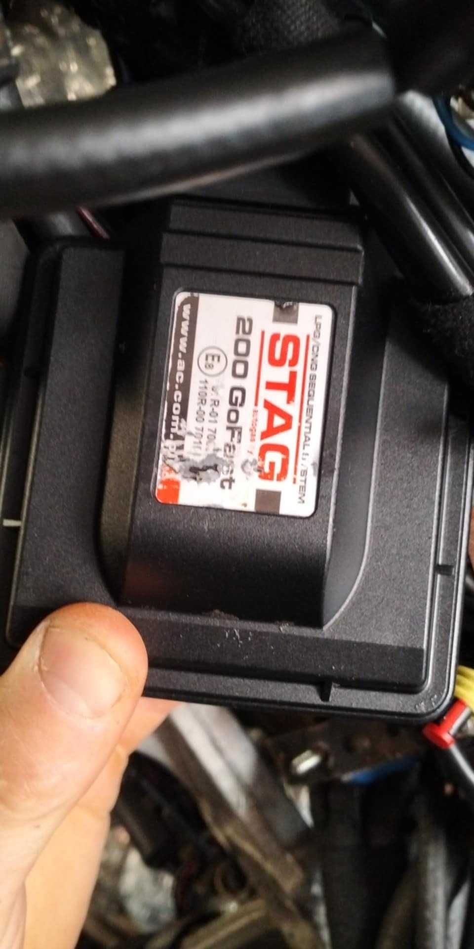 gaz sekwencja instalacja LPG STAG 200 GoFast STAG-4 Q-BOX komple przód