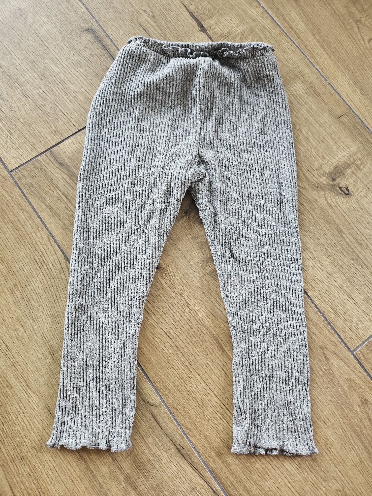 Legginsy prążkowe prazek zara dziecięce elastyczne 98 dziewczece