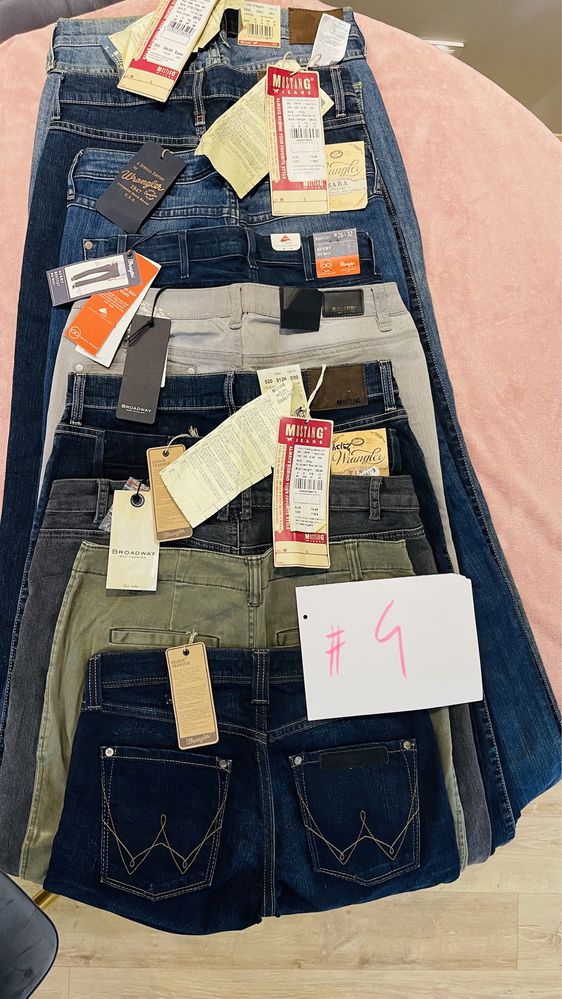 Pakiety spodni NOWYCH jeansowych MIX