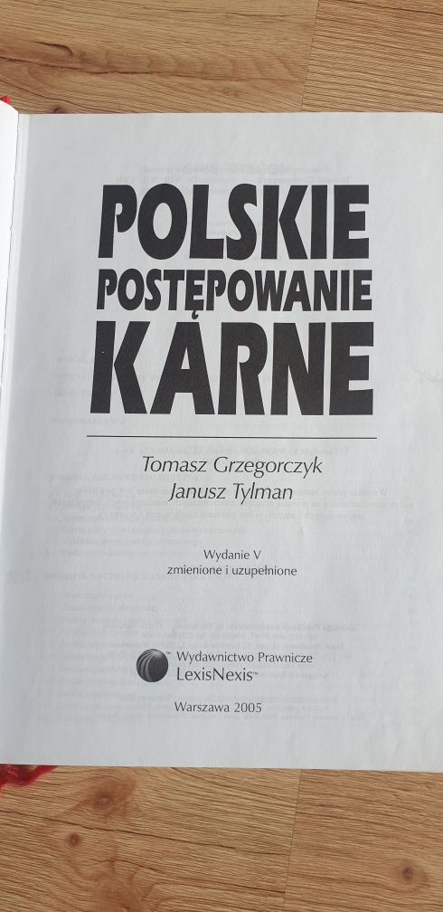 Polskie Postępowanie Karne T. Grzegorczyk J. Tylman