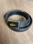 Czarny pasek Lacoste