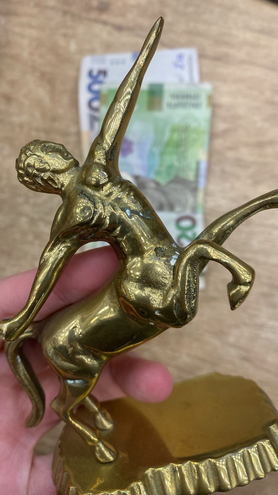 Винтажная статуэтка Кентавр латунь