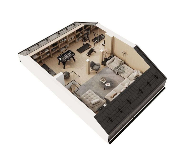 Piękne duże dwupoziomowe mieszkanie B5M3