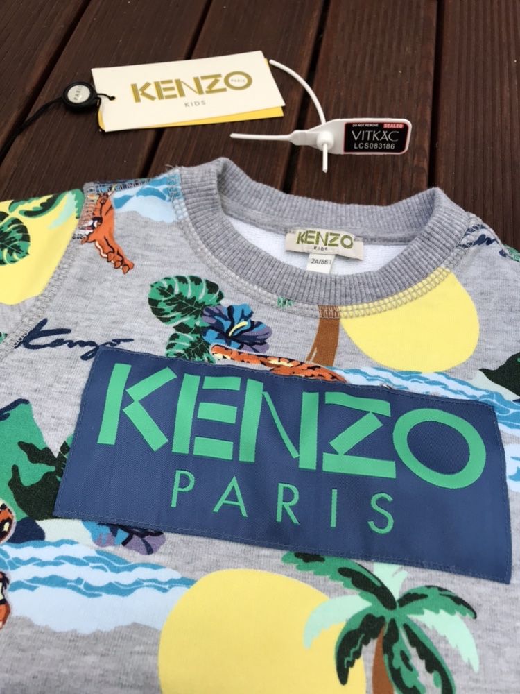 Kenzo Kids r. 86 bluza chłopięca oryginalna Vitkac metki plomba