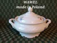 Stara porcelana Waza na zupę  w kwiaty WAWEL