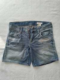 Jeansowe szorty dziewczęce H&M 158 krótkie spodenki dla dziewczynki