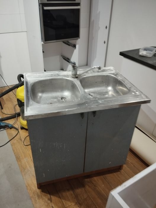 Zlewozmywak dwukomorowy+ szafka
