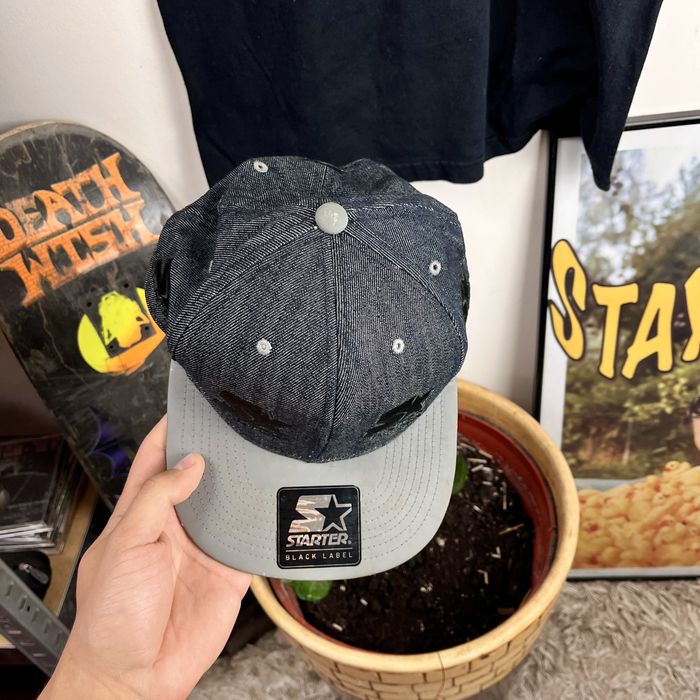 Czapka z Daszkiem Starter Reflective Denim New Era Rap Snap Back Y2k