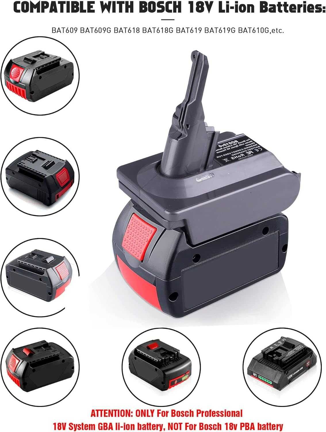 Dyson V8 adapter przejściówka Urun BOS18V8