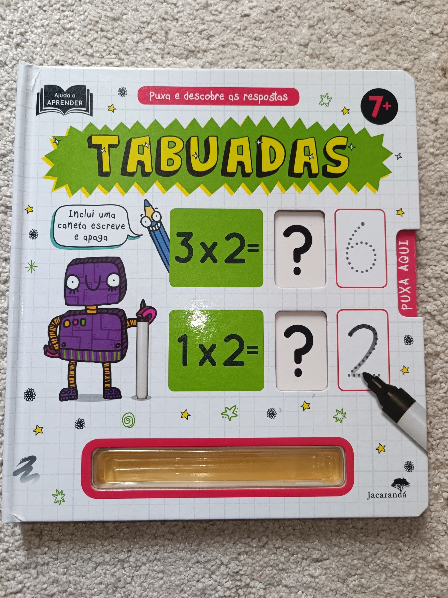 Aprende a tabuada, escreve e apaga