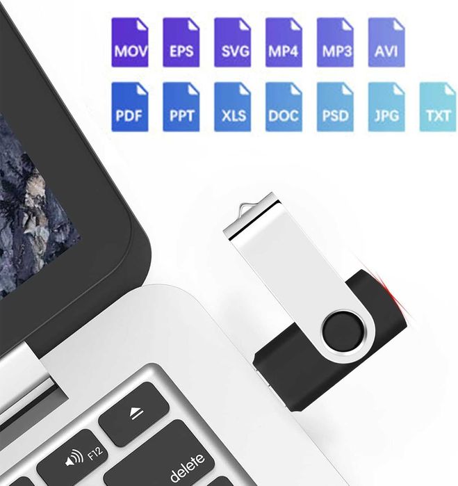 SRVR Pendrive 8GB USB 2.0 20 sztuk z wskaźnikiem LED i paskiem