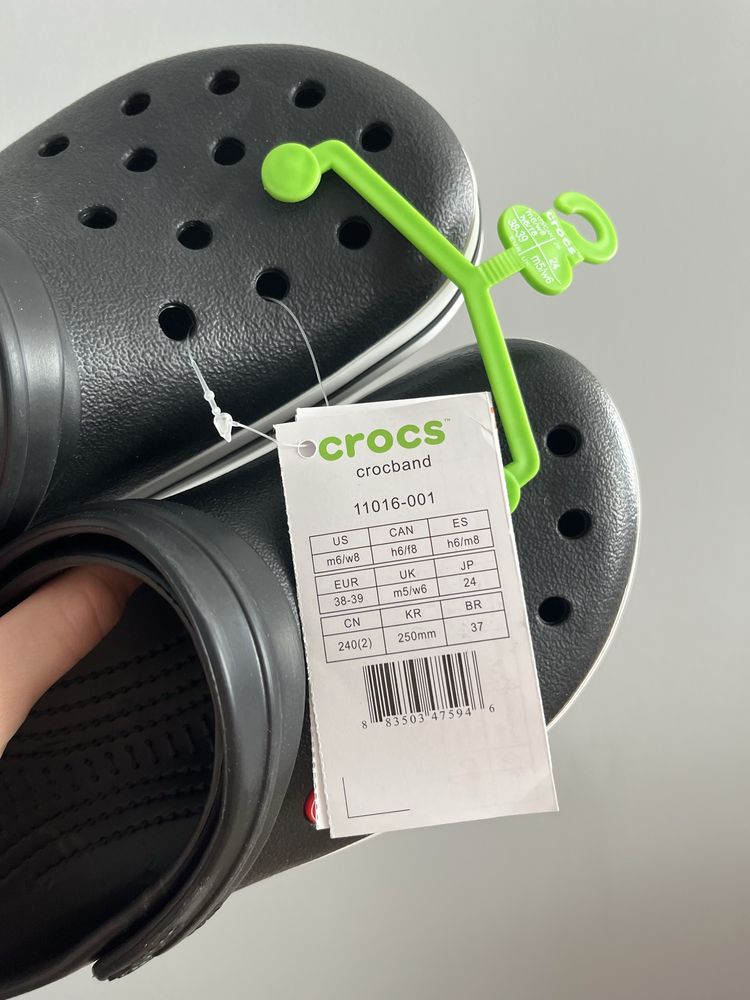 Крокси крокбенд чорні crocband black уцінка