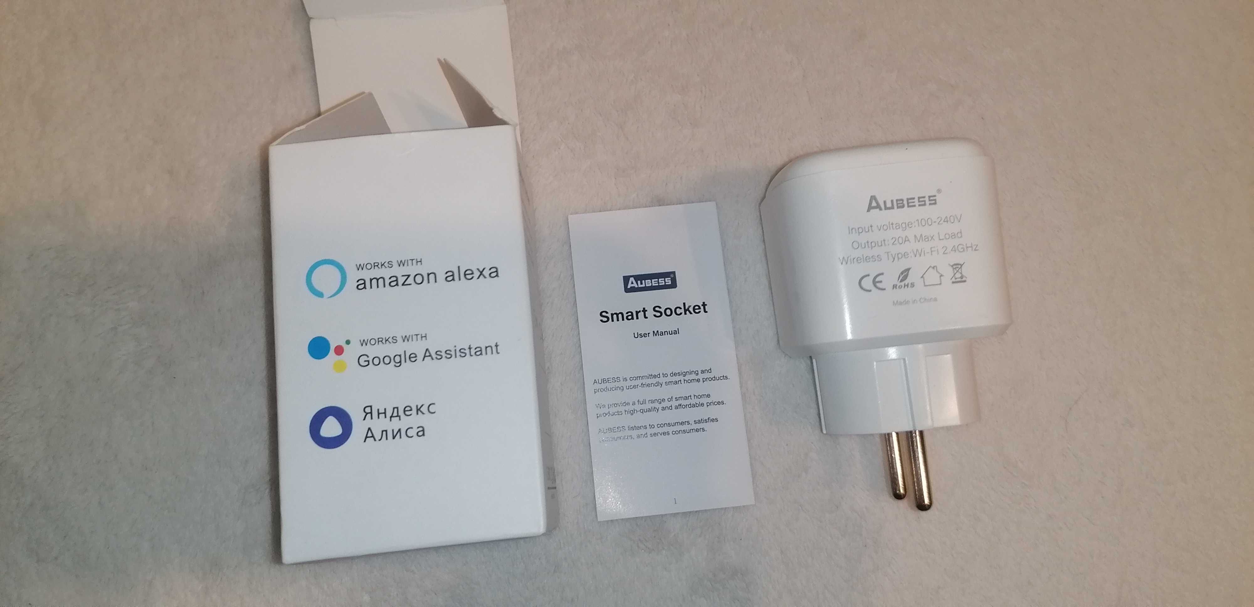 Nowe gniazdko elektryczne smart AUBESS z aplikacją Android miernik prą