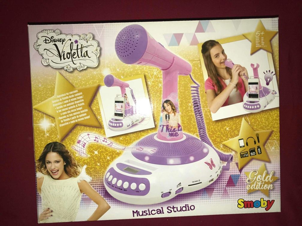 Musical studio Violetta Smoby karaoke mikrofon do USB smarfonu tabletu