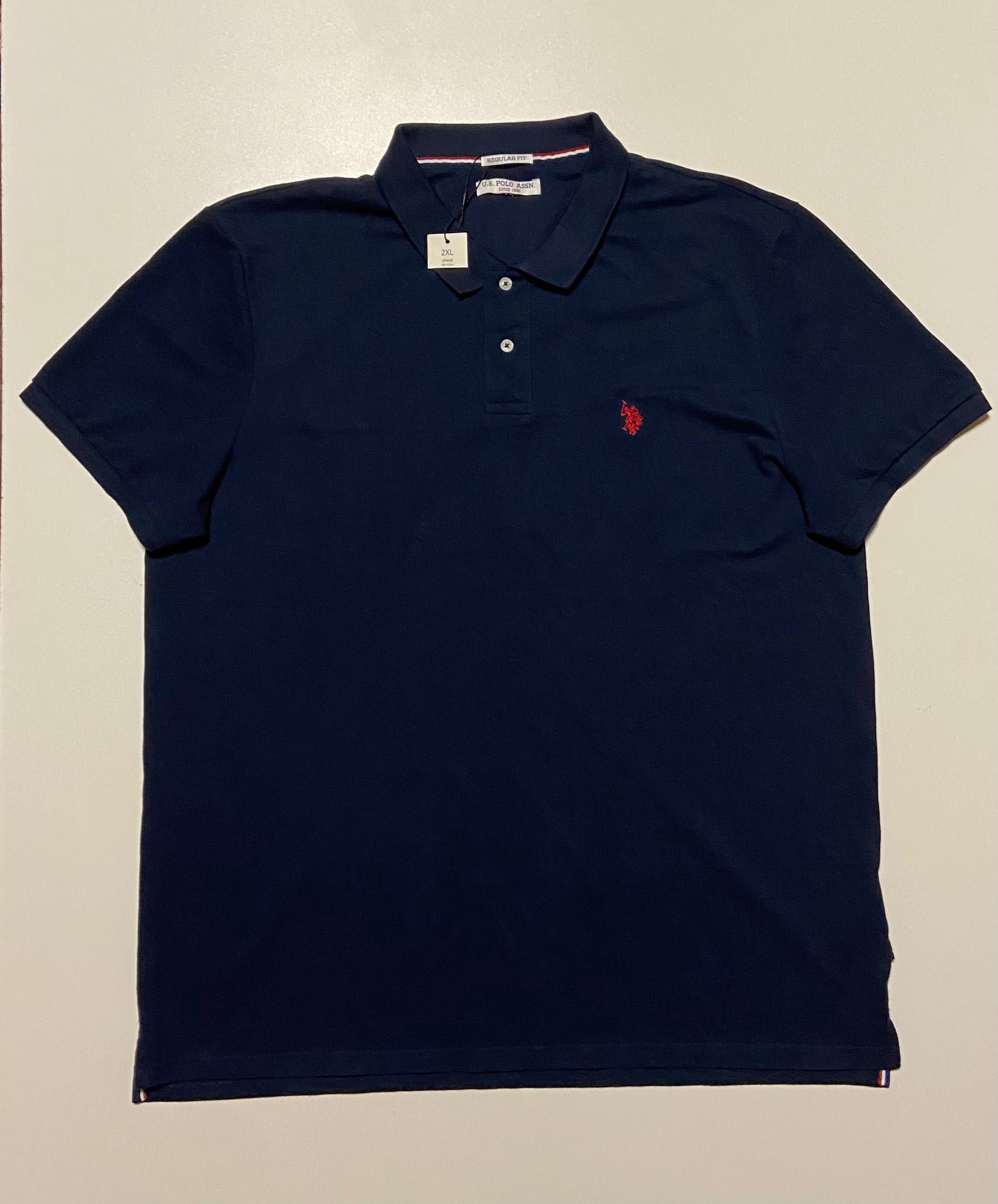 Polo Assn Мужская футболка поло polo assn xxl XXL 3xl xxxl синяя