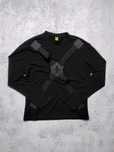 Czarna bluza Cyberdog London techwear harness crewneck L