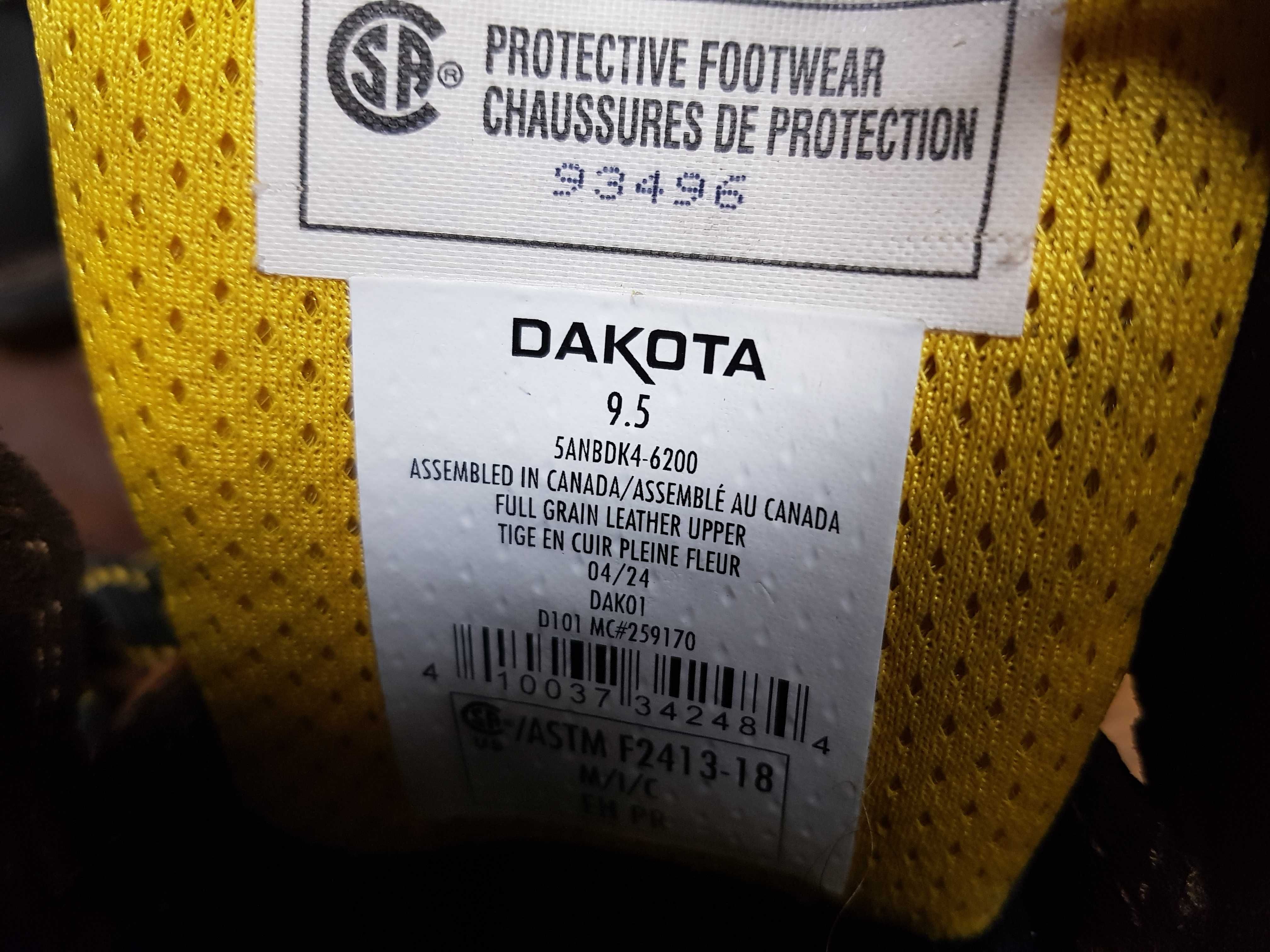 Buty robocze DAKOTA rozm 42,5 wkł 28 cm S3