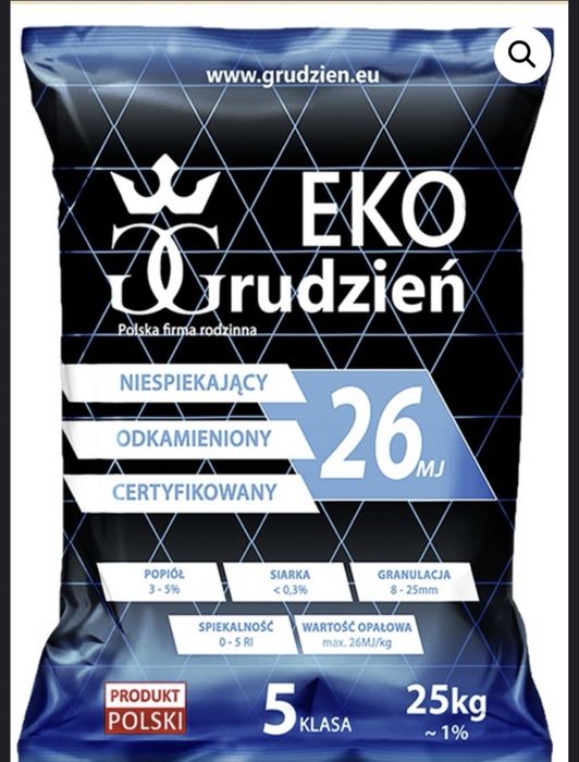 Ekogroszek GRUDZIEN Bartek pellet wegiel