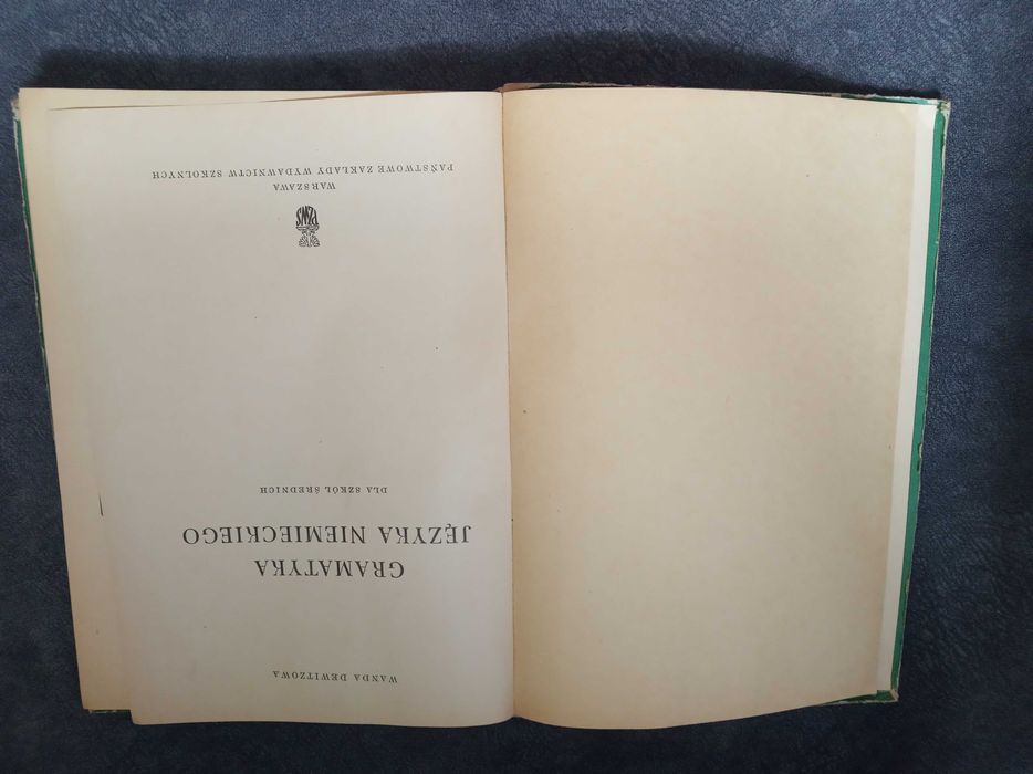 przystępna gramatyka jęz. niemieckiego dla wszystkich. Wanda Dewitzowa