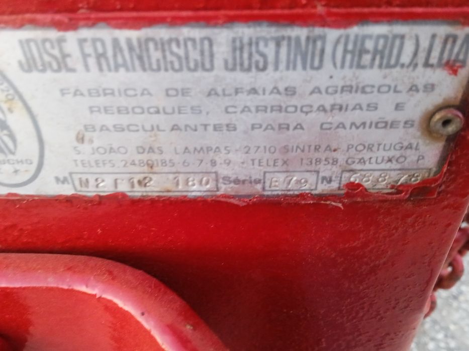 Charrua com 2 ferros de 12 polegadas Galucho Almeirim.