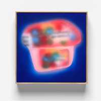 Obraz akrylowy "serek tutti-frutti" na płótnie 40cm x 40cm