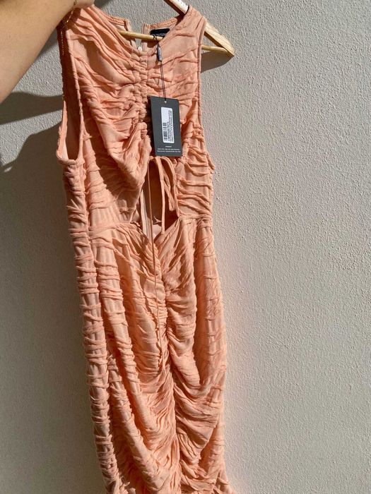 Vestido laranja claro NOVO c/ etiquetas